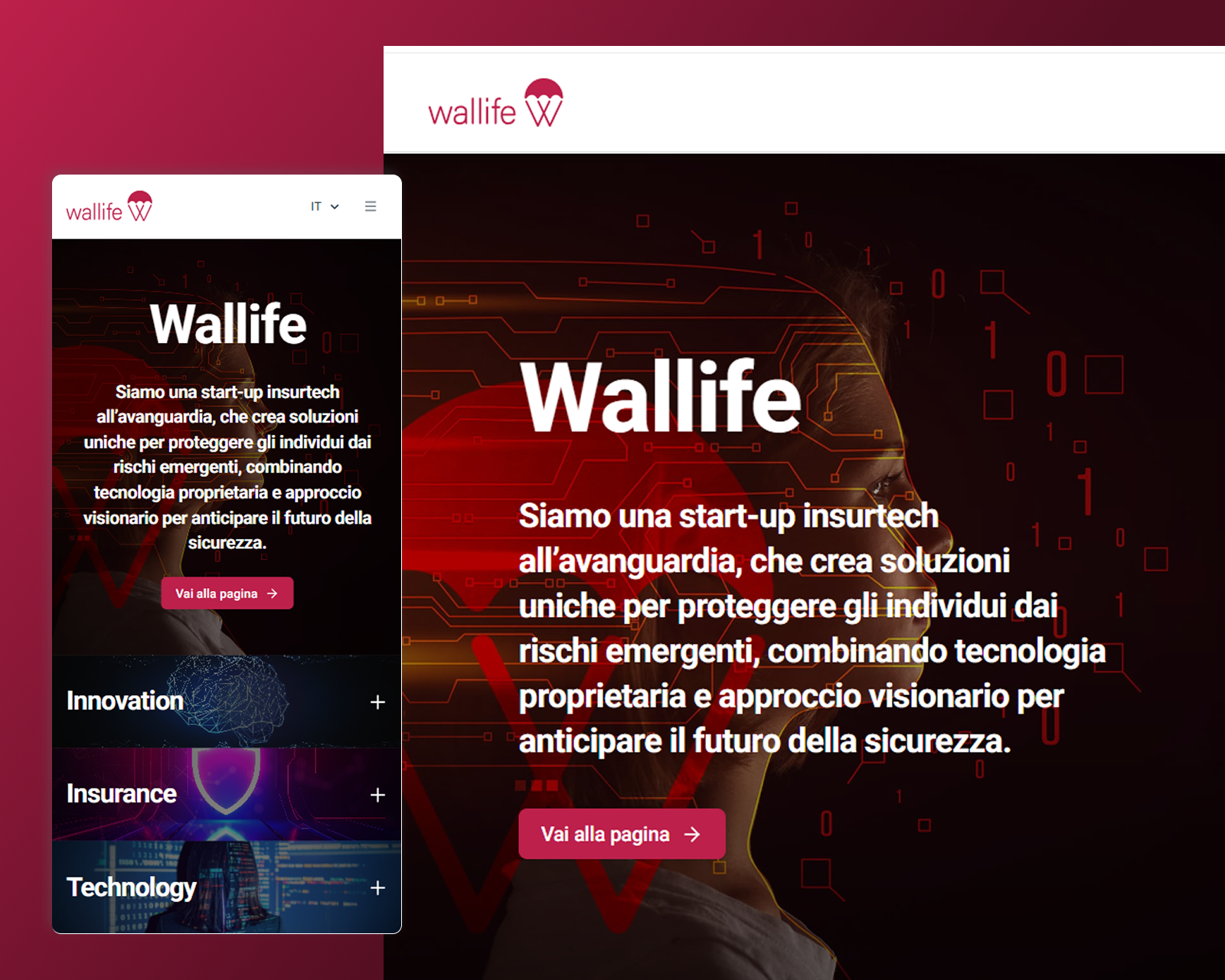 Anteprima del progetto Wallife Corporate